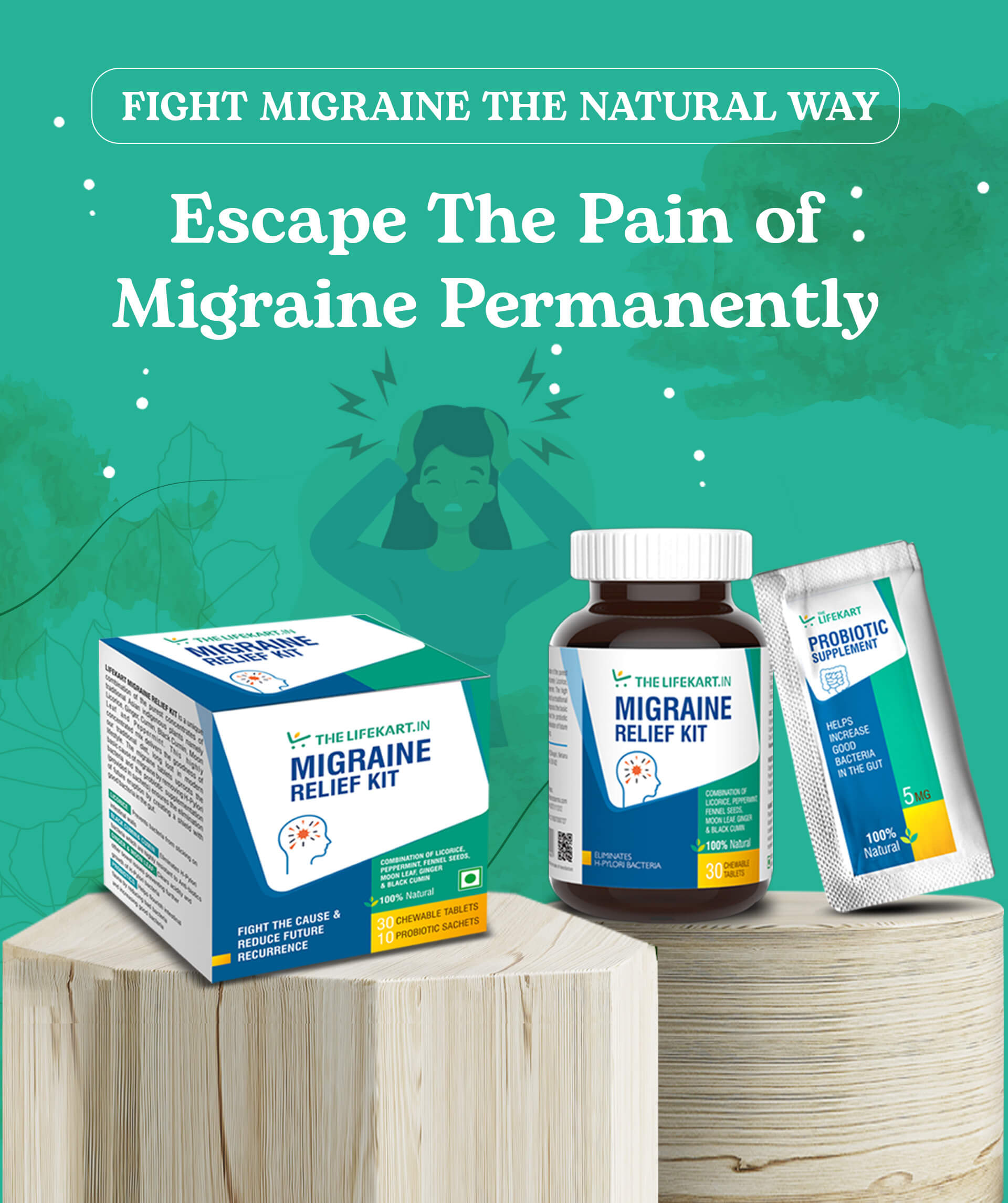 Migraine Relief Kit - TheLifeKart